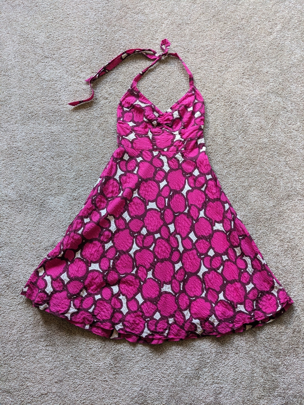 Pink J Crew Halter Sundress